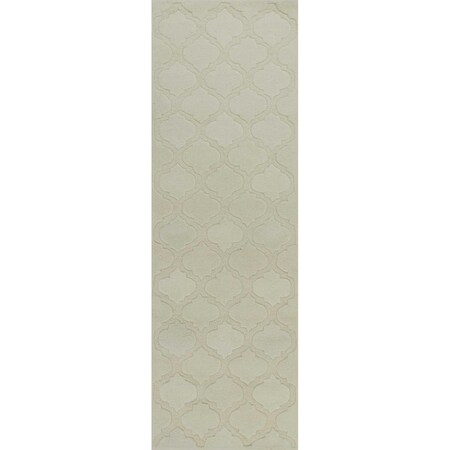 Palacedesigns 27 x 45 in. Wool Grey Area Rug - Grey - 27 x 45 in. PA3657310